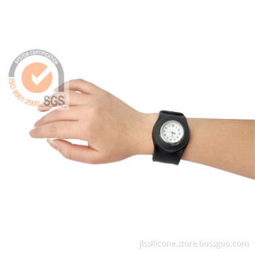 Silicone Waterproof Sport Watches In Black 